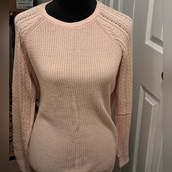 Sonoma Goods For Life Pink Knit Sweater  Size L - Picture 1 of 7